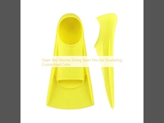 স্নোরকেলিংয়ের জন্য খোলা আঙুল সিলিকন ডাইভিং সাঁতারের ফিন কাস্টমাইজড রঙ